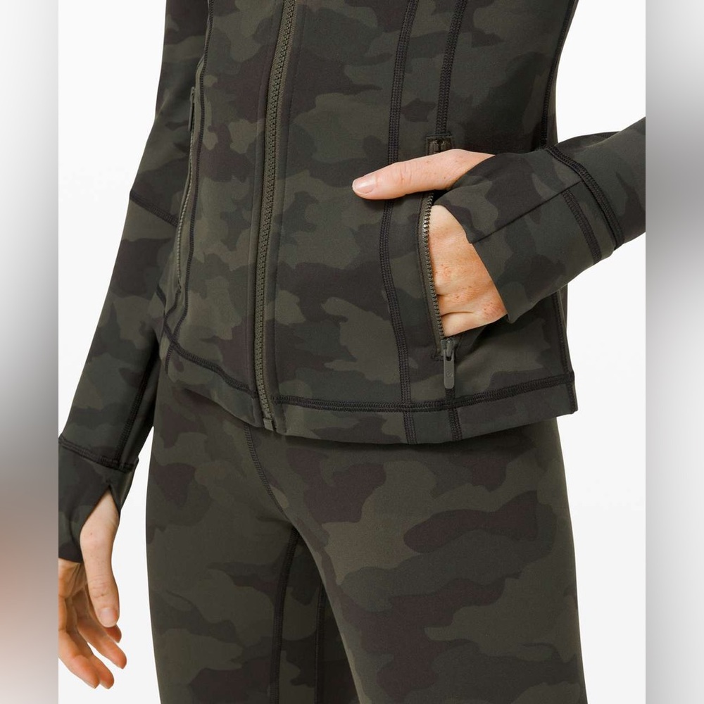Lululemon Define Jacket Heritage 365 Camo Dark Olive Multi. Size 0 - Picture 7 of 12